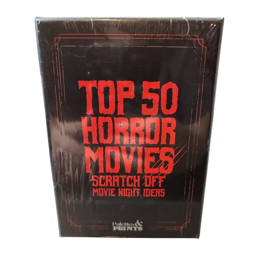 NEW Unopened Top 50 Horror‎ Movies Scratch Off Card Deck